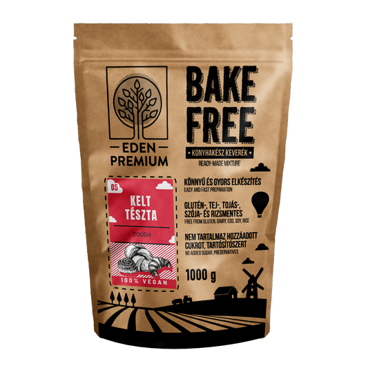 Mix faina fara gluten pentru aluaturi dospite 1kg Bake Free Eden Premium