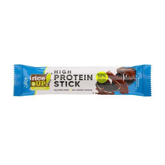 Baton proteic fara gluten cu aroma de crema si biscuiti 40gr Rice Up