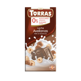 Ciocolata cu lapte si alune fara gluten 75gr Torras