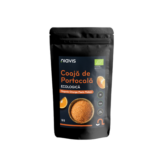 Coaja de portocala fara gluten, bio 50gr Niavis