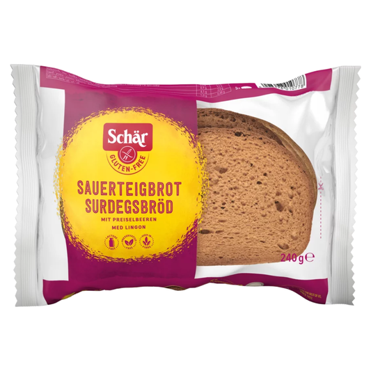 Paine artizanala neagra fara gluten cu maia 240gr Schar