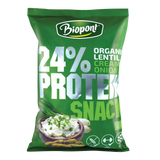 Pufuleti proteici fara gluten din linte cu aroma de Ceapa 50gr Biopont