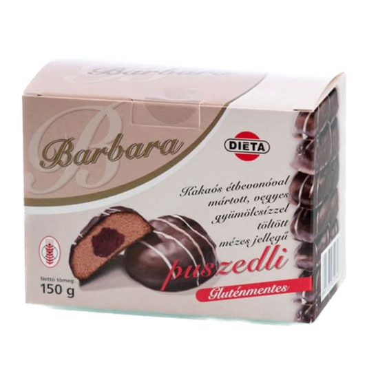 Turta dulce fara gluten cu gem invelita in ciocolata 150gr Barbara