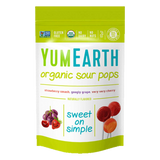 Acadele bio fara gluten acrisoare asortate cu fructe 14buc Yumearth