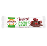 Baton musli fara gluten cu ciocolata si visina 35gr Cerbona