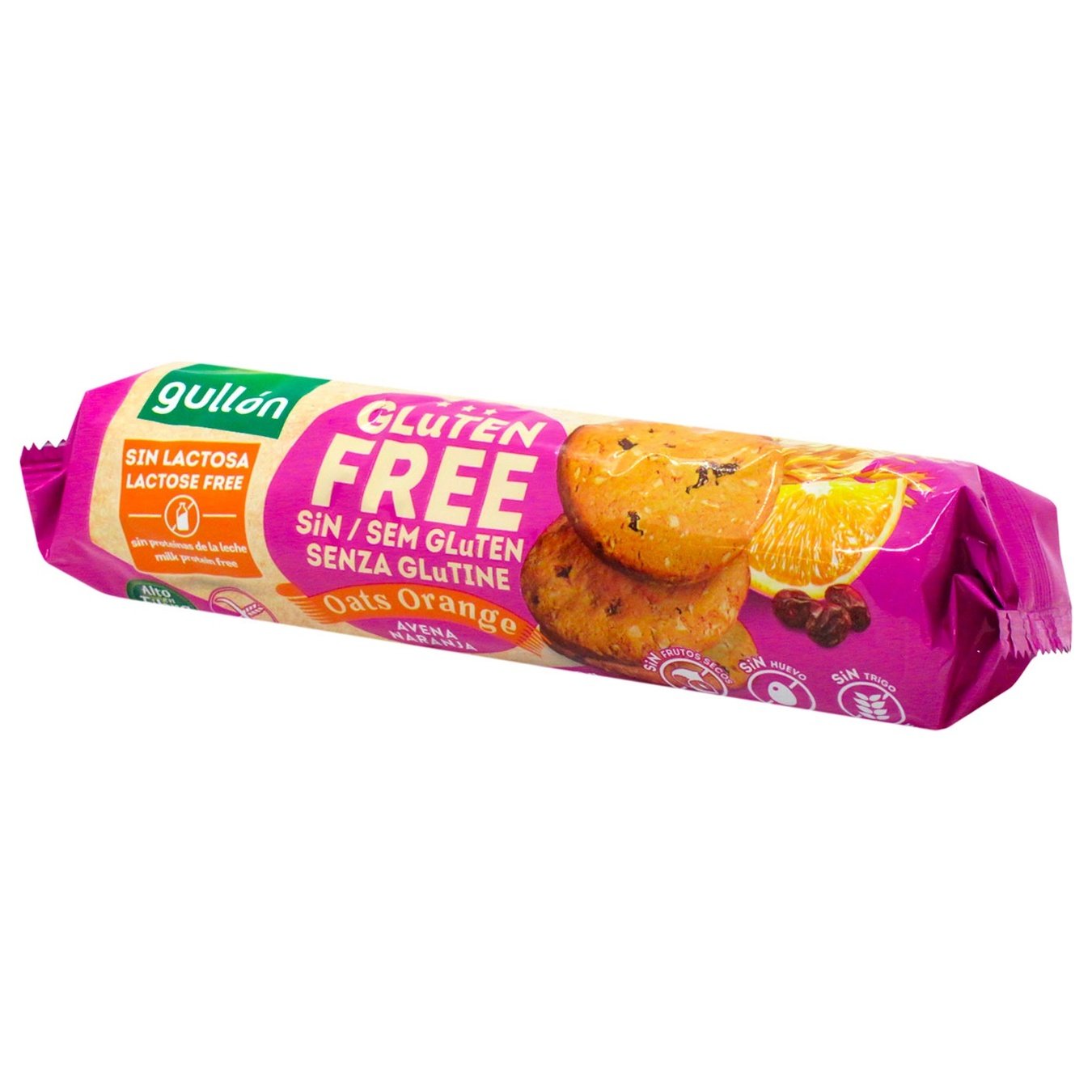Biscuiti digestivi fara gluten cu ovaz si portocale 180gr Gullon