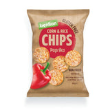 Chips fara gluten de orez brun si porumb cu ardei 50gr Benlian