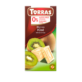 Ciocolata alba fara gluten cu kiwi 75gr Torras