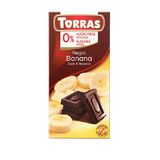 Ciocolata neagra fara gluten cu banane 75gr Torras