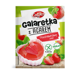 Jeleu pentru tort fara gluten cu aroma de capsuni 45g Celiko