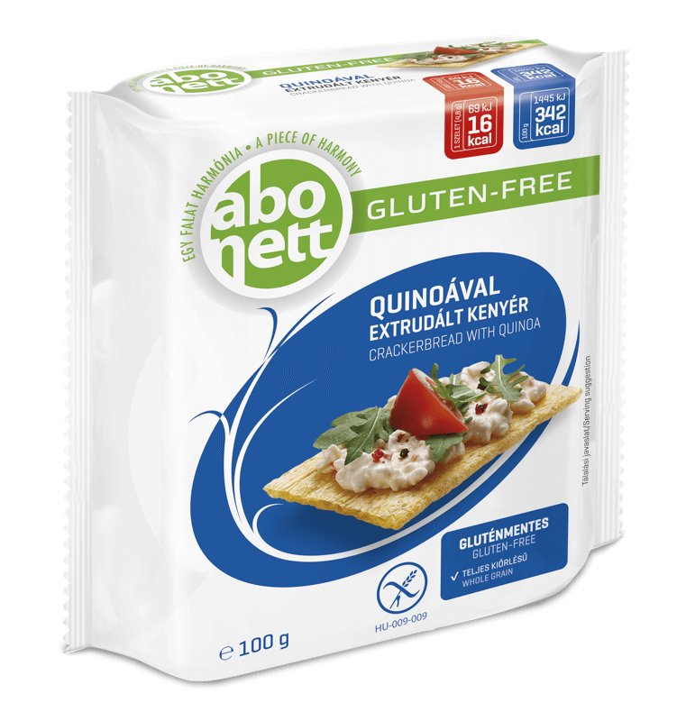 Paine extrudata fara gluten din quinoa 100g Abonett