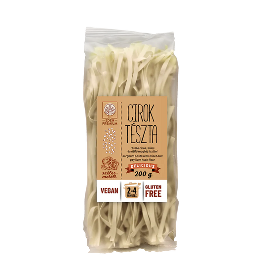 Paste fara gluten din sorg cu mei taitei lati 200gr Eden Premium