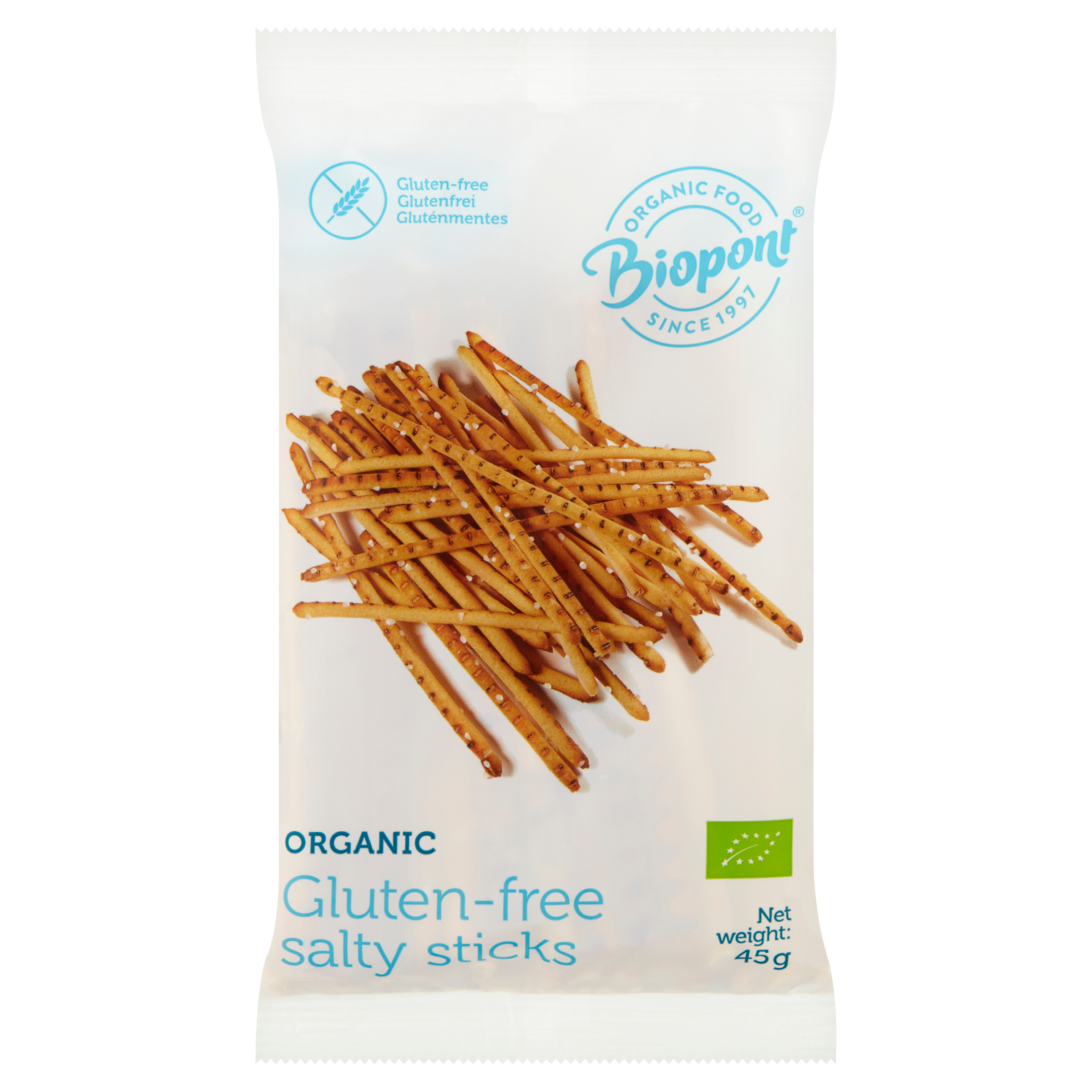 Sticks bio fara gluten bio cu sare 45gr Biopont