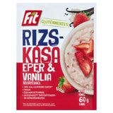 Terci de orez cu vanilie si capsuni fara gluten 60gr Fit Reggeli