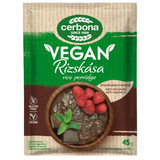 Terci din orez vegan fara gluten cu zmeura si ciocolata neagra 45gr Cerbona