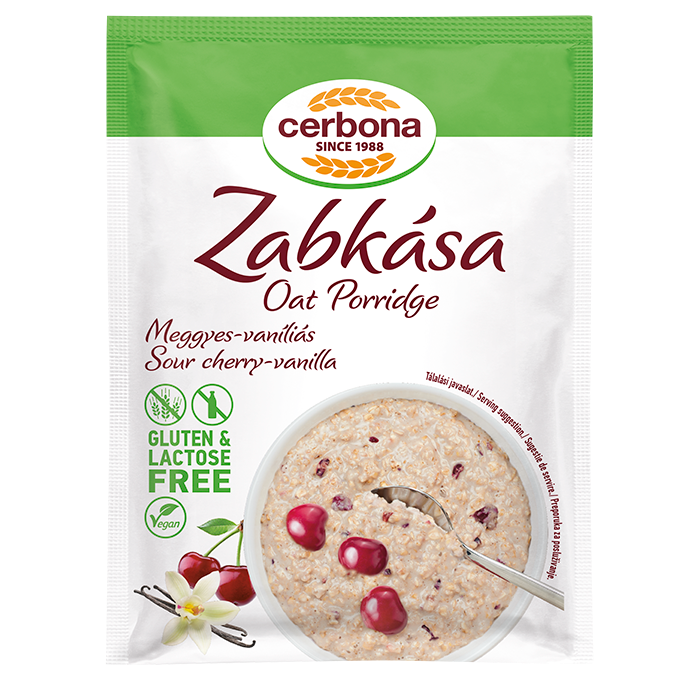 Terci de ovaz cu aroma de visine si vanilie fara gluten 50gr Cerbona