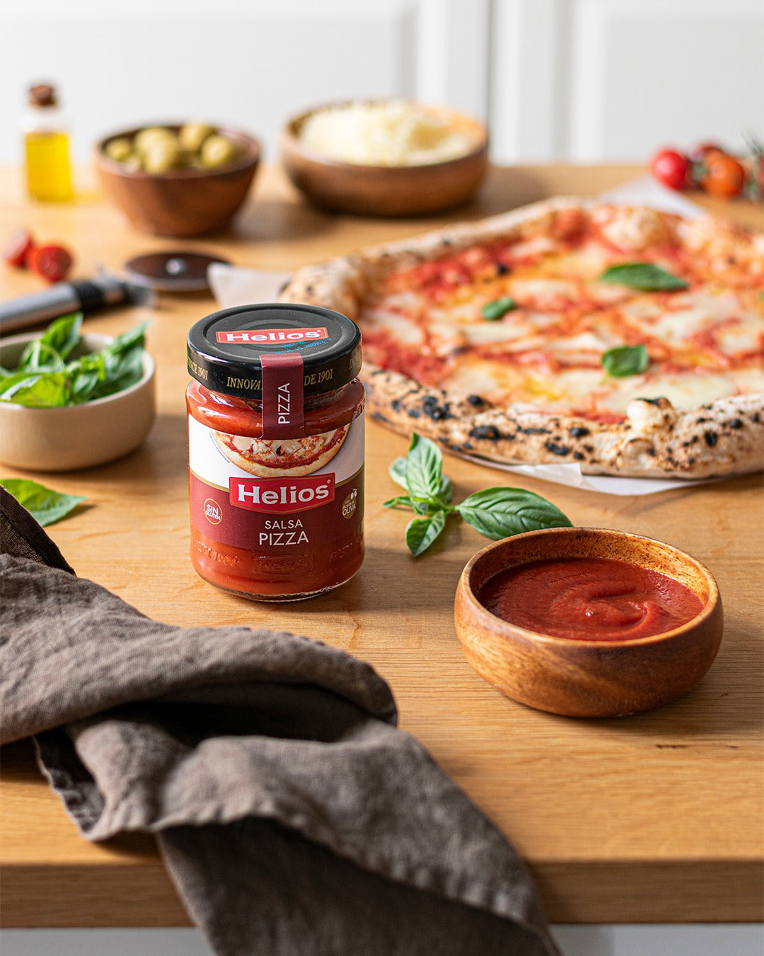 Sos pizza salsa fara gluten 300g Helios