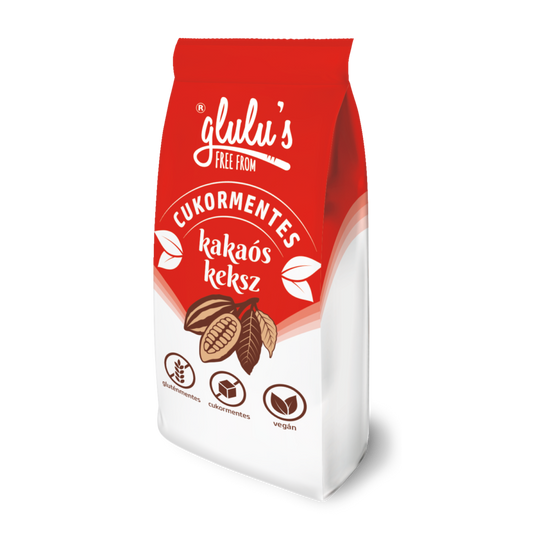 Biscuiti fara gluten, fara zahar cu cacao 70gr Glulu Freefrom
