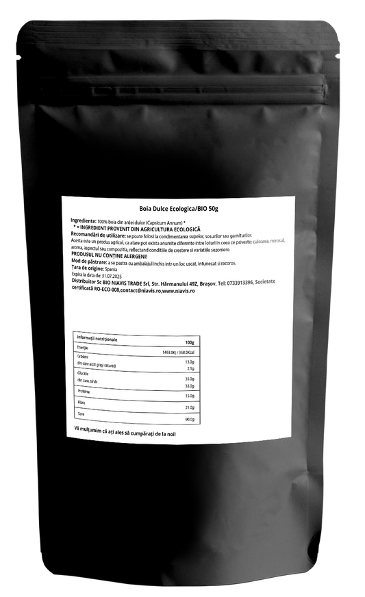 Boia dulce fara gluten, bio 50gr Niavis