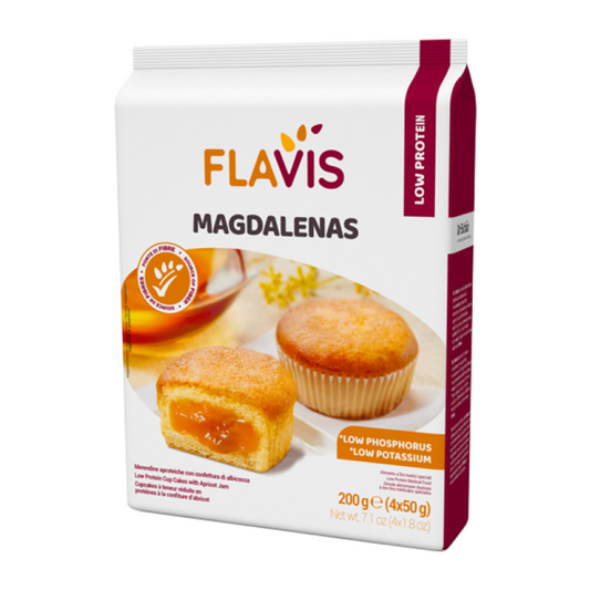 Briose cu caise fara gluten, continut proteic scazut 200gr Flavis