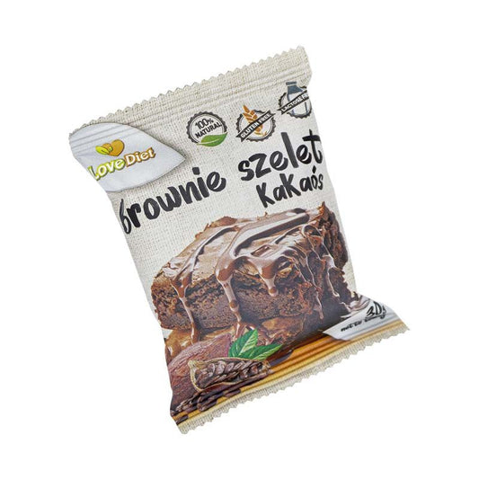 Brownie fara gluten, fara lactoza cu cacao 30gr Love Diet