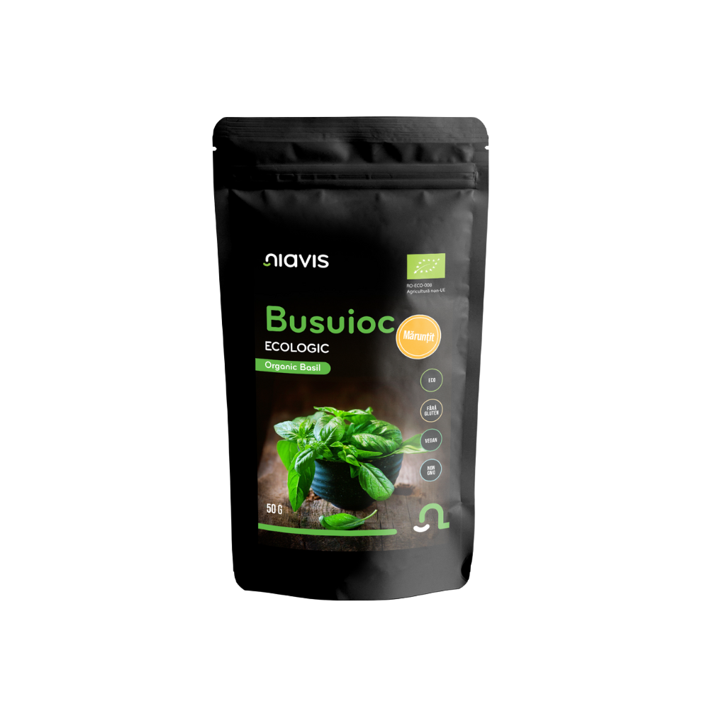 Busuioc fara gluten, bio 50gr Niavis