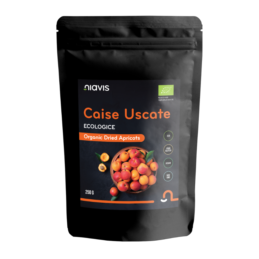 Caise uscate fara gluten, bio 250gr Niavis