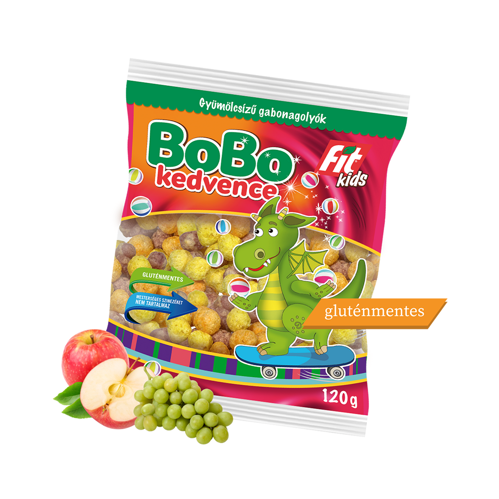 Bilute cereale cu fructe, fara gluten Bobo 120gr Fit Kids