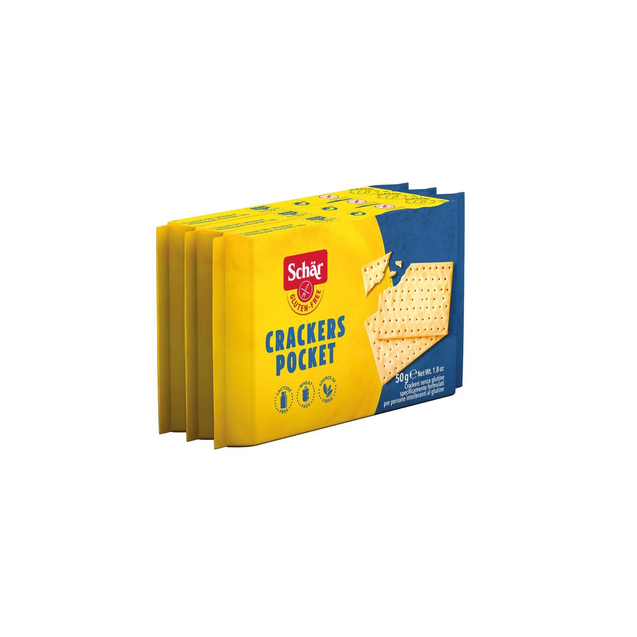 Crackers fara gluten Crackers Pocket 3x50gr Schar