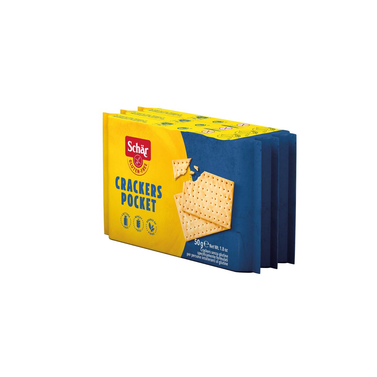 Crackers fara gluten Crackers Pocket 3x50gr Schar