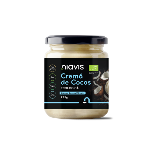 Crema de cocos fara gluten, bio 225gr Niavis