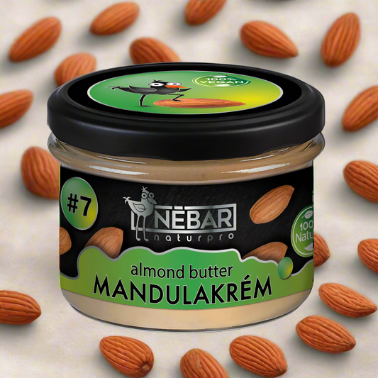 Crema de migdale 100%, fara gluten Nebar 180gr NaturPro
