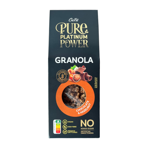 Granola fara gluten ciocolata si alune 250gr GoFit