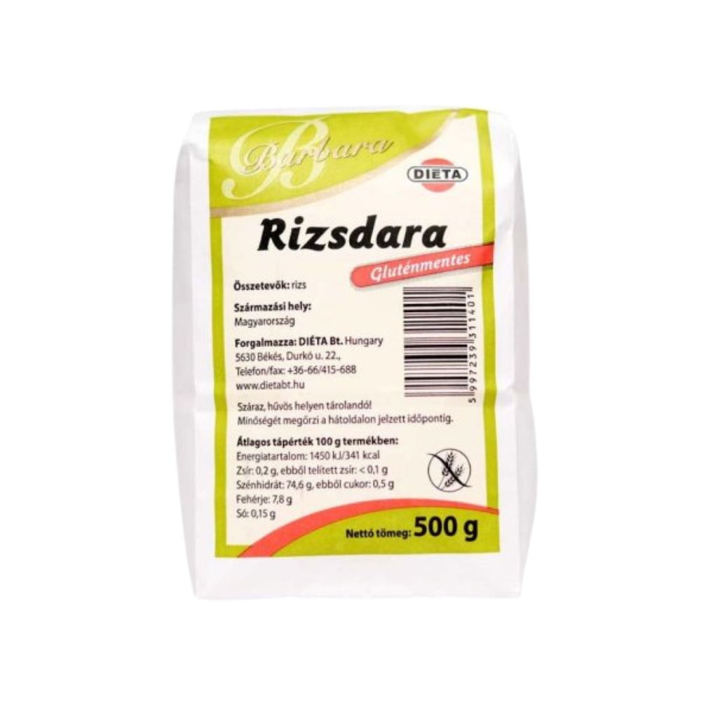 Gris de orez fara gluten 500gr Barbara