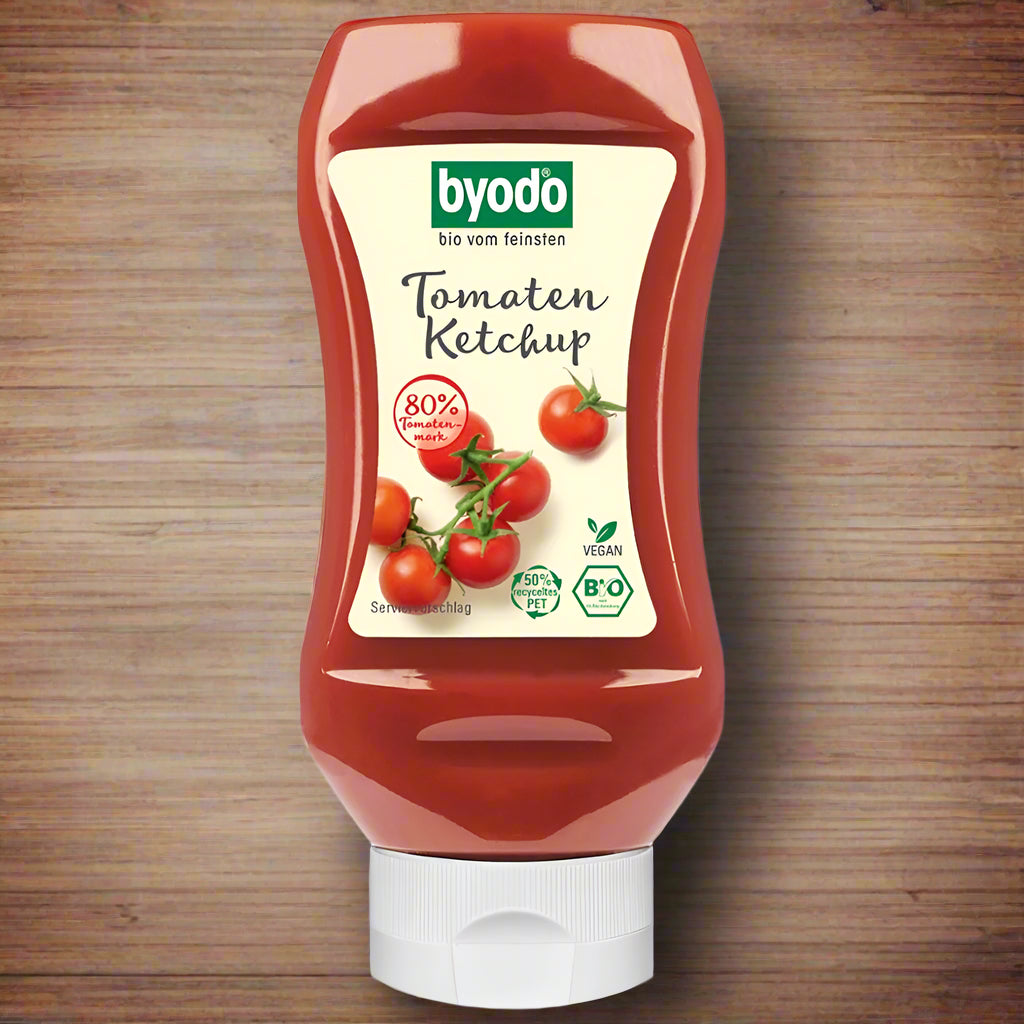 Ketchup de tomate in flacon, fara gluten, bio 300ml Byodo