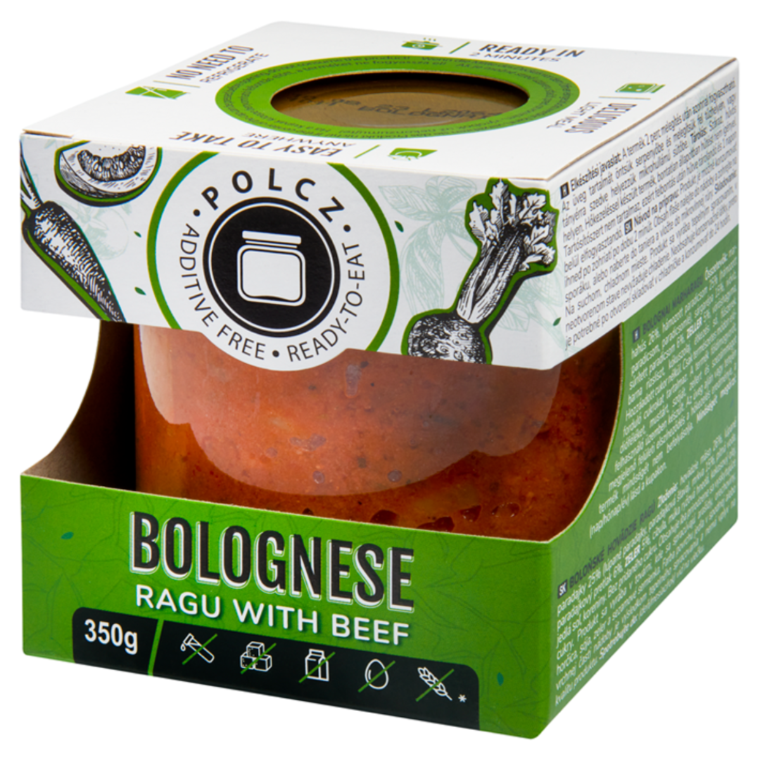 Tocana bolognese fara gluten cu vita 350gr Polcz