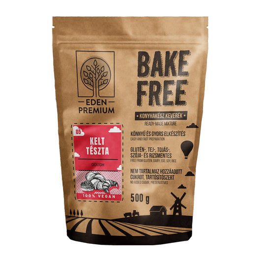 Mix faina fara gluten pentru aluaturi dospite 500gr Bake Free Eden Premium