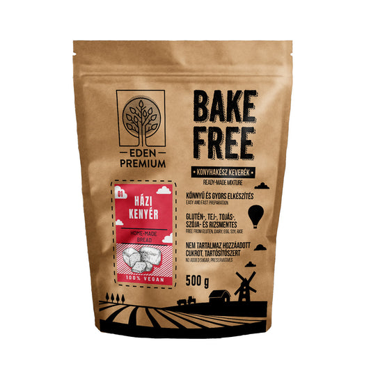 Mix faina fara gluten pentru paine de casa 500gr Bake Free Eden Premium