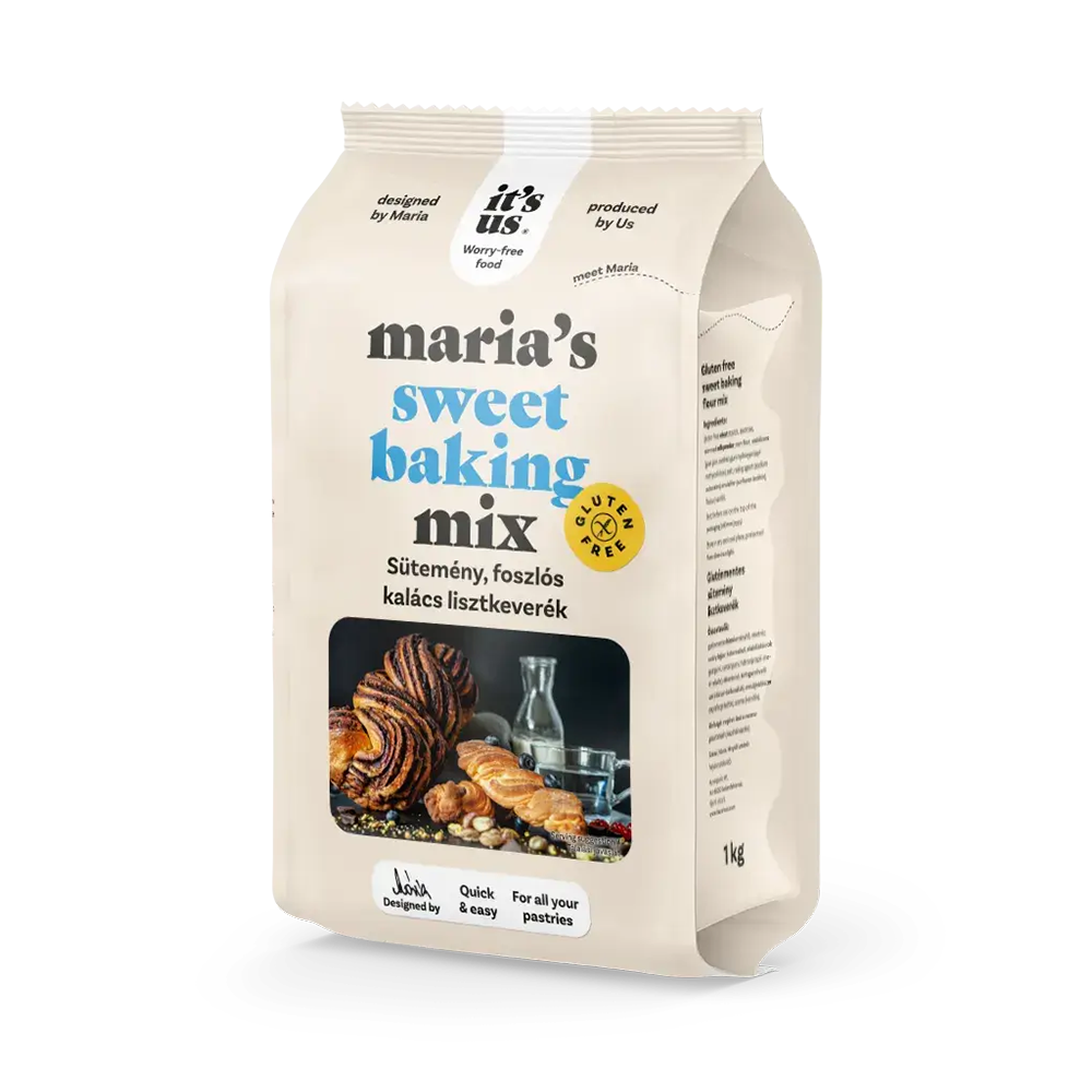 Mix pentru prajituri si cozonac fara gluten 500g It's Us Maria's