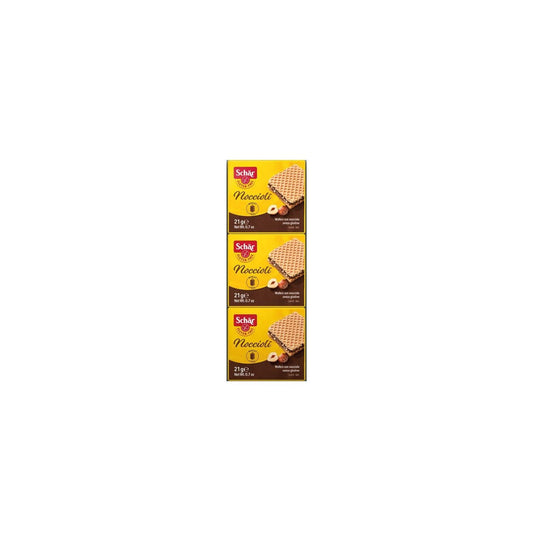Napolitane cu crema de alune fara gluten Noccioli 3x21g Schar