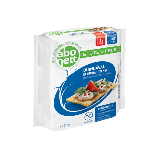 Paine extrudata fara gluten din porumb cu quinoa 100g Abonett