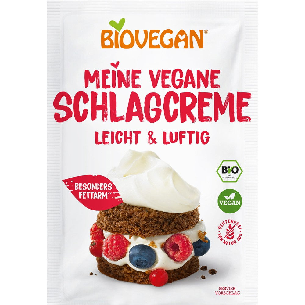 Praf pentru frisca vegetala fara gluten, bio 54gr Biovegan