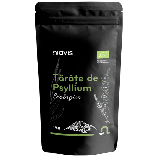 Tarate de psyllium fara gluten, bio 125gr Niavis