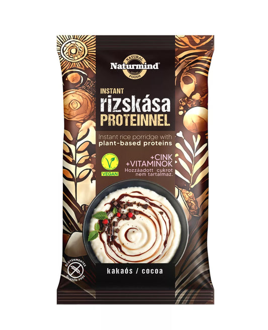Terci de orez cu proteina, fara gluten, cacao 44g Naturmind