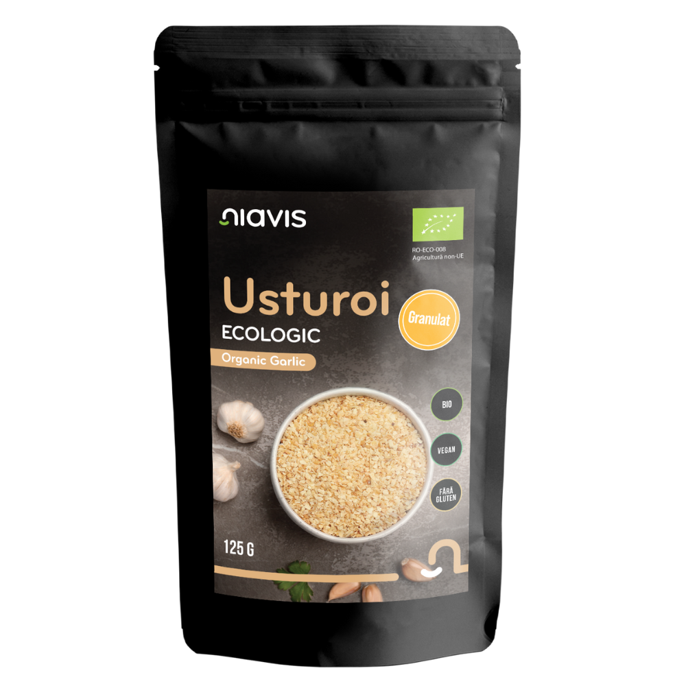 Usturoi granulat fara gluten, bio 125gr Niavis