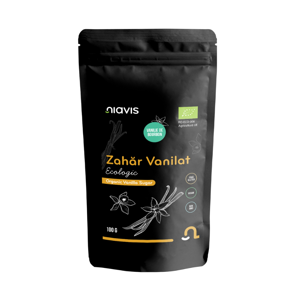 Zahar vanilat fara gluten, bio 100gr Niavis