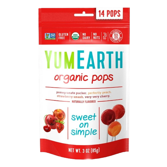 Acadele bio fara gluten asortate cu fructe 14buc Yumearth