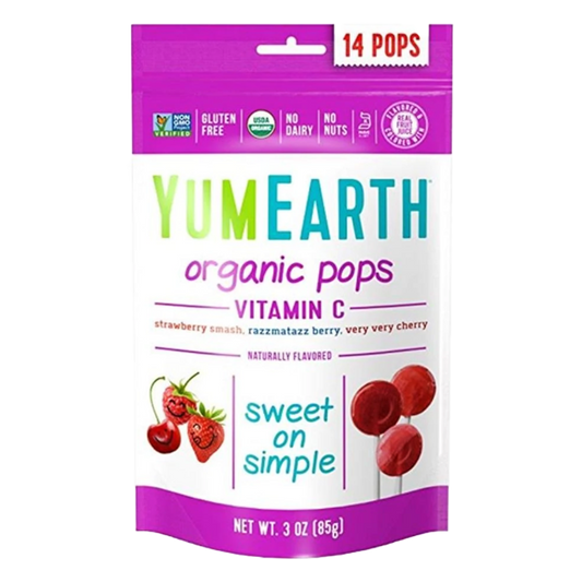 Acadele bio fara gluten cu Vitamina C 14buc Yumearth