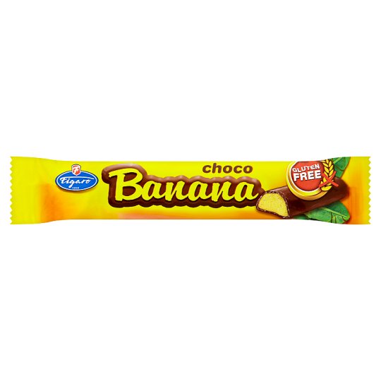 Baton cu spuma de banana invelit in ciocolata neagra 20gr