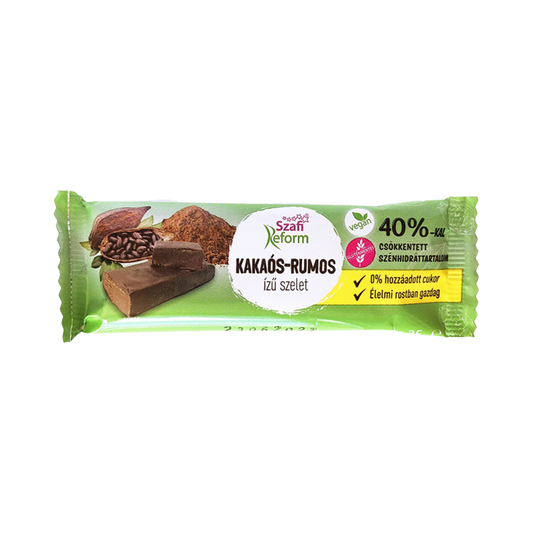 Baton fara gluten cacao si rom 25gr Szafi Reform
